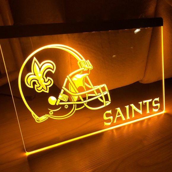 NEW ORLEAN SAINTS LED NEON LIGHT SIGN 8x12 - Picture 3 of 3